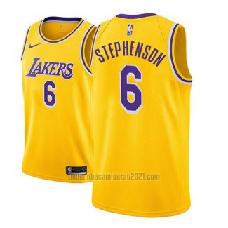 Camiseta Los Angeles Lakers Lance Stephenson #6 Icon 2018-19 Oro