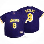 Camiseta Manga Corta Los Angeles Lakers Kobe Bryant #8 Violeta