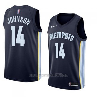 Camiseta Memphis Grizzlies Brice Johnson #14 Icon 2018 Azul