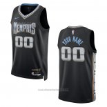 Camiseta Memphis Grizzlies Personalizada Ciudad 2022-23 Negro