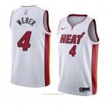 Camiseta Miami Heat Briante Weber #4 Association 2018 Blanco