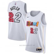 Camiseta Miami Heat Jimmy Butler #22 Ciudad 2022-23 Blanco