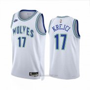 Camiseta Minnesota Timberwolves Vit Krejci #17 Classic 2023-24 Blanco