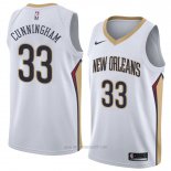 Camiseta New Orleans Pelicans Dante Cunningham #33 Association 2018 Blanco