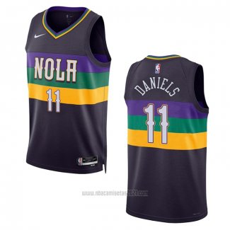 Camiseta New Orleans Pelicans Dyson Daniels #11 Ciudad 2022-23 Violeta