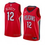 Camiseta New Orleans Pelicans Trevon Bluiett #12 Statement 2018 Rojo