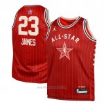 Camiseta Nino All Star 2024 Los Angeles Lakers LeBron James #23 Rojo