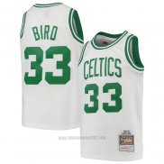 Camiseta Nino Boston Celtics Larry Bird #33 Mitchell & Ness 1985-86 Blanco