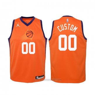 Camiseta Nino Phoenix Suns Personalizada Statement 2020-21 Naranja