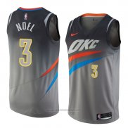 Camiseta Oklahoma City Thunder Nerlens Noel #3 Ciudad 2018 Gris