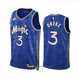 Camiseta Orlando Magic Chuma Okeke #3 Classic 2023-24 Azul