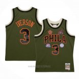Camiseta Philadelphia 76Ers Allen Iverson #3 Mitchell & Ness 1996-97 Verde