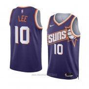 Camiseta Phoenix Suns Damion Lee #10 Icon 2023-24 Violeta