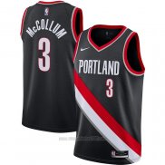 Camiseta Portland Trail Blazers C.j. McCollum #3 Icon 2020-21 Negro