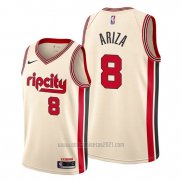 Camiseta Portland Trail Blazers Trevor Ariza #8 Ciudad 2020 Crema