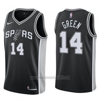 Camiseta San Antonio Spurs Danny Green #14 Icon 2017-18 Negro