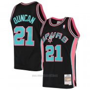 Camiseta San Antonio Spurs Tim Duncan #21 Mitchell & Ness 1998-99 Negro