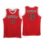 Camiseta Shohoku Sakuragi #10 Rojo