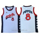 Camiseta USA 1996 Scottie Pippen #8 Blanco