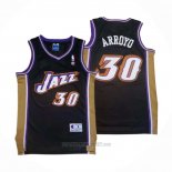 Camiseta Utah Jazz Carlos Arroyo #30 Retro Negro