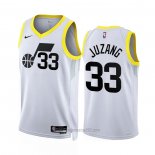 Camiseta Utah Jazz Johnny Juzang #33 Association 2022-23 Blanco