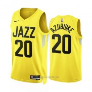 Camiseta Utah Jazz Udoka Azubuike #20 Icon 2022-23 Amarillo