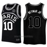 Camiseta AJ x PSG Neymar Jr #10 Negro