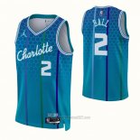 Camiseta Charlotte Hornets LaMelo Ball #2 Ciudad 2021-22 Azul