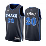 Camiseta Dallas Mavericks Richaun Holmes #20 Ciudad 2023-24 Azul
