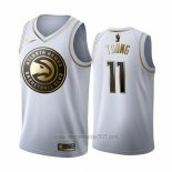 Camiseta Golden Edition Atlanta Hawks Trae Young #11 2019-20 Blanco