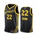 Camiseta Golden State Warriors Andrew Wiggins #22 Ciudad 2023-24 Negro