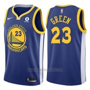 Camiseta Golden State Warriors Draymond Green #23 2017-18 Azul