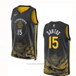 Camiseta Golden State Warriors Gui Santos #15 Ciudad 2022-23 Negro