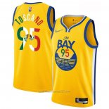 Camiseta Golden State Warriors Juan Toscano-Anderson #95 2022 Statement Royal Special Mexico Edition Oro