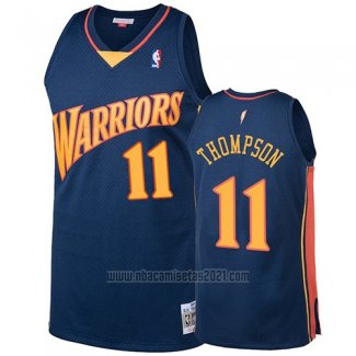 Camiseta Golden State Warriors Klay Thompson #11 2009-10 Hardwood Classics Azul