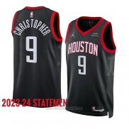 Camiseta Houston Rockets Josh Christopher #9 Statement 2023-24 Negro