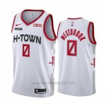 Camiseta Houston Rockets Russell Westbrook #0 Ciudad 2019-20 Blanco