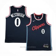 Camiseta Los Angeles Clippers Russell Westbrook #0 Icon 2024-25 Azul