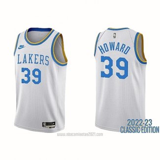 Camiseta Los Angeles Lakers Dwight Howard #39 Classic 2022-23 Blanco