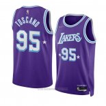 Camiseta Los Angeles Lakers Juan Toscano-Anderson #95 Ciudad 2021-22 Violeta
