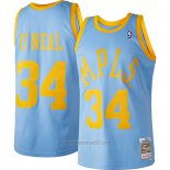 Camiseta Los Angeles Lakers Shaquille O'Neal #34 Mitchell & Ness 2001-02 Azul
