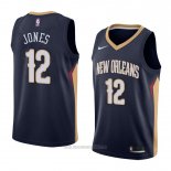 Camiseta New Orleans Pelicans Jalen Jones #12 Icon 2018 Azul