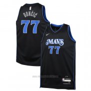 Camiseta Nino Dallas Mavericks Luka Doncic #77 Ciudad 2023-24 Azul