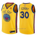 Camiseta Nino Golden State Warriors Stephen Curry #30 Ciudad Amarillo