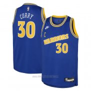 Camiseta Nino Golden State Warriors Stephen Curry #30 Classic 2022-23 Azul