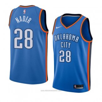 Camiseta Oklahoma City Thunder Abdel Nader #28 Icon 2017-18 Azul