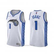 Camiseta Orlando Magic Jonathan Isaac #1 Earned 2020-21 Blanco