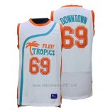 Camiseta Pelicula Flint Tropscs Vture Downtown #69 Blanco