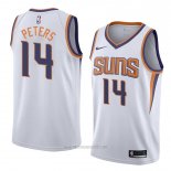 Camiseta Phoenix Suns Alec Peters #14 Association 2018 Blanco2