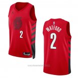 Camiseta Portland Trail Blazers Trendon Watford #2 Statement 2022-23 Rojo